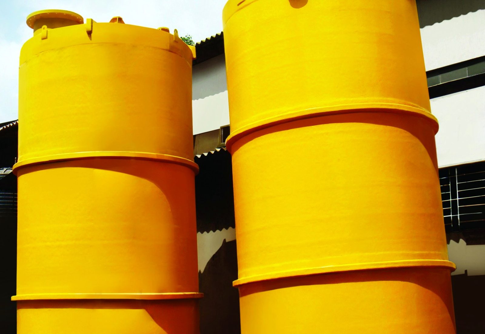 Chemical storage tanks